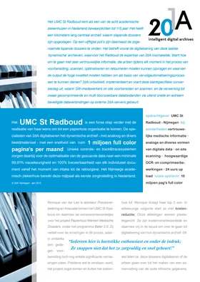 Radboudumc (historisch: UMC St Radboud), Nijmegen casecard cover