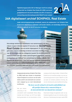 Schiphol Real Estate BV (SRE) casecard cover