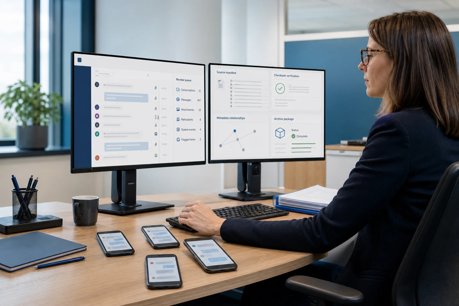 Specialist beoordeelt digitale berichten en bronpakketten