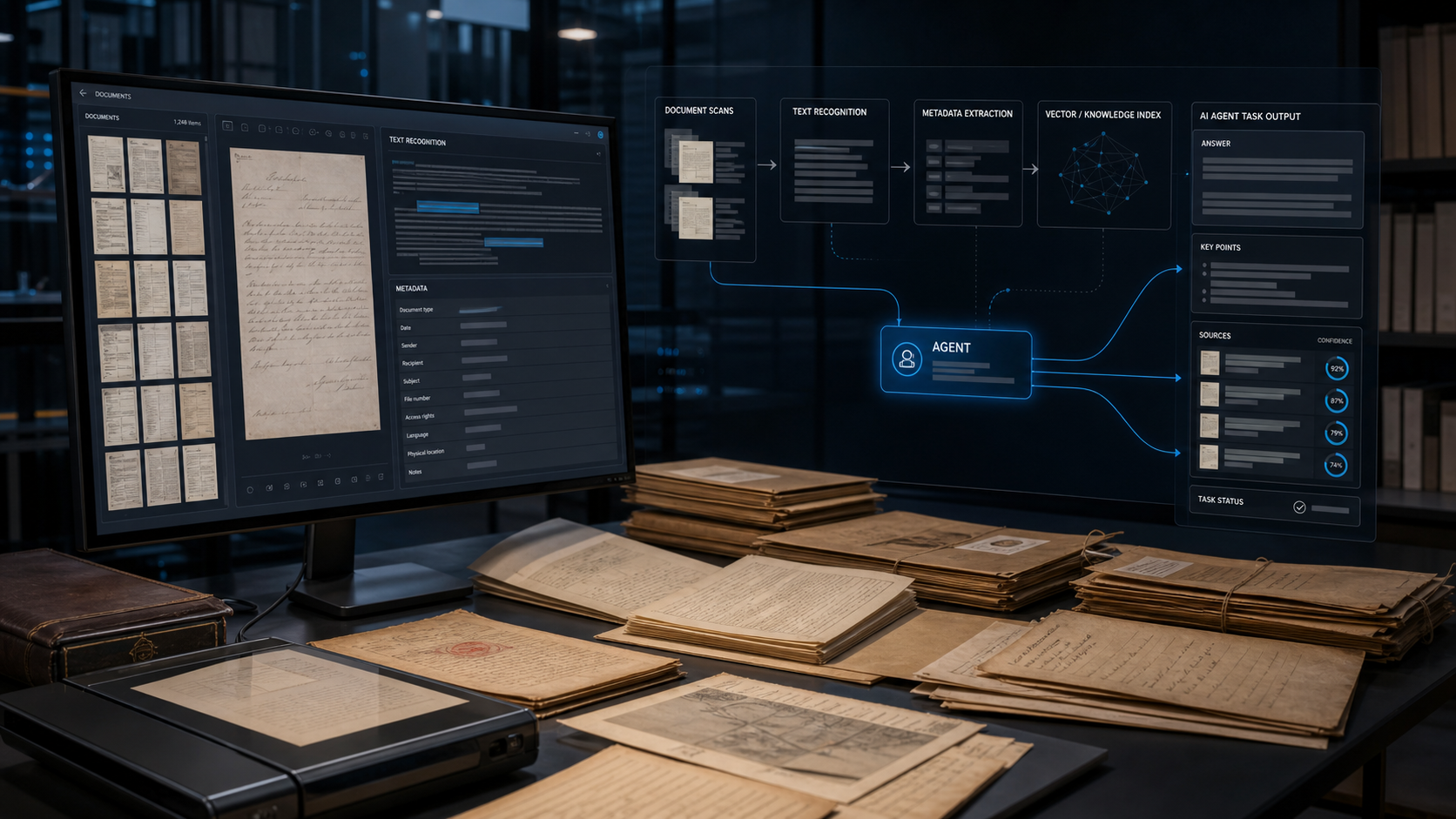 Lokale AI-agent gebruikt gedigitaliseerde scans als kennisbron