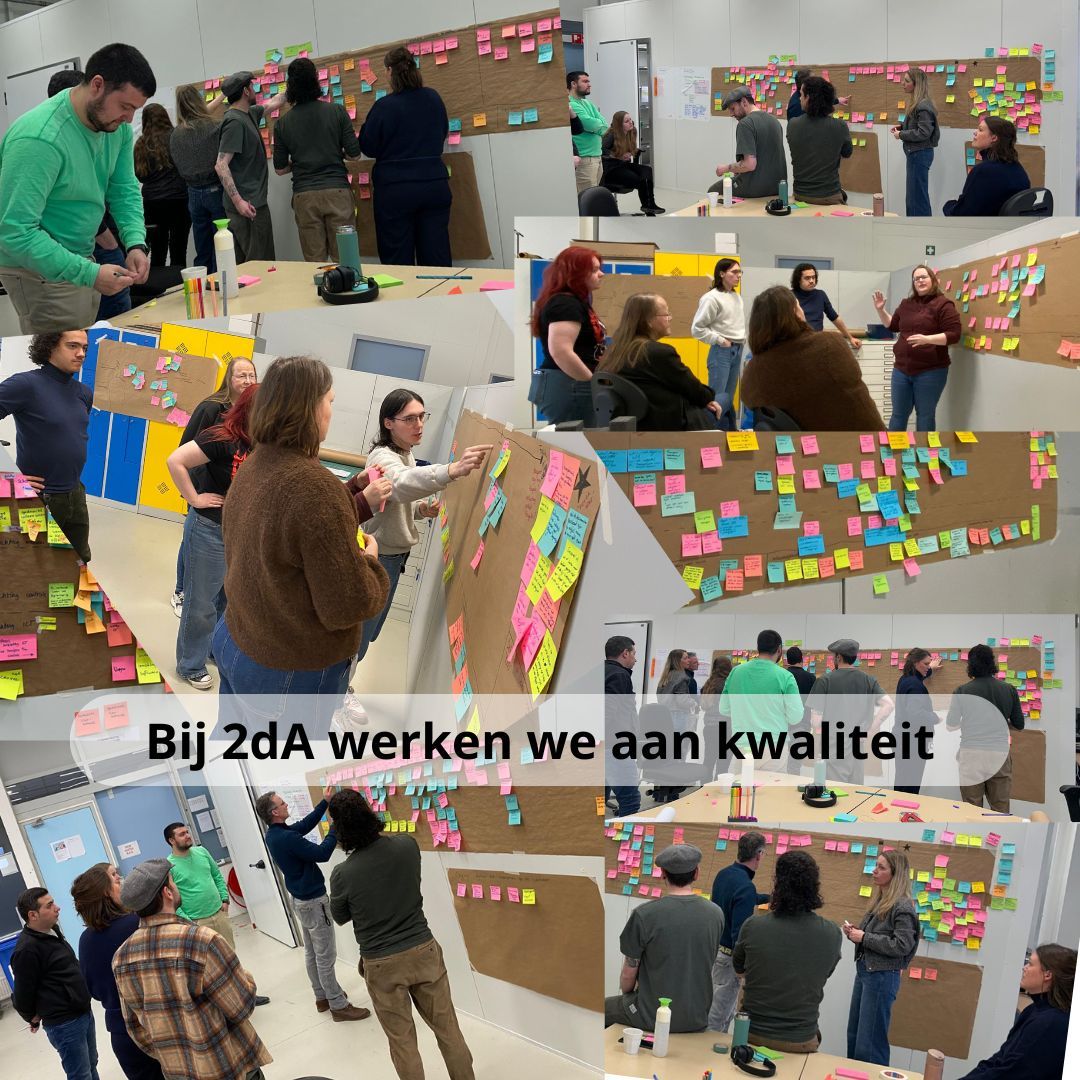 Brown Paper sessie over kwaliteit en procesverbetering bij 2dA