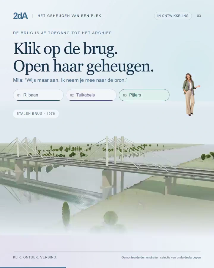 Video still from Mila takes you through the bridges at Ewijk