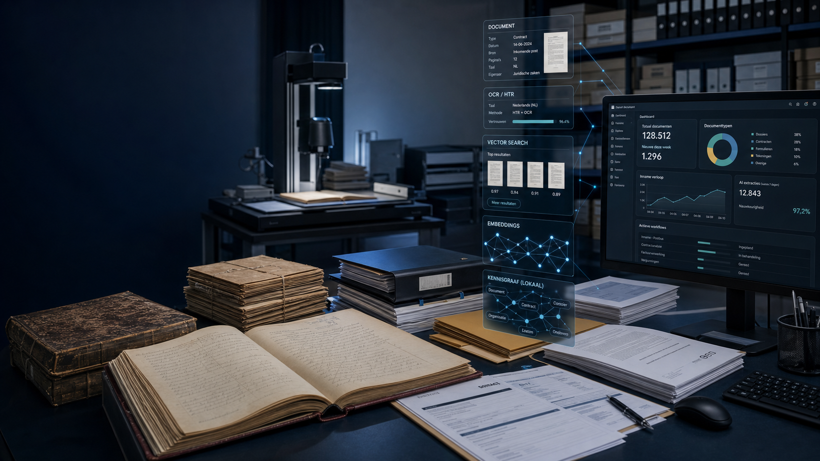 Digitised archives and modern documents as a knowledge source for AI agents